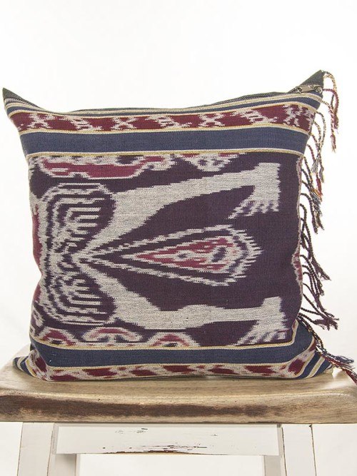 Indonesian Ikat Throw Pillow