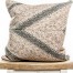 Matt Cotton Striped Square Pillow Front