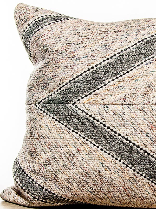 Matt Cotton Striped Square Pillow Zoom Matt Cotton Striped Square Pillow Zoom