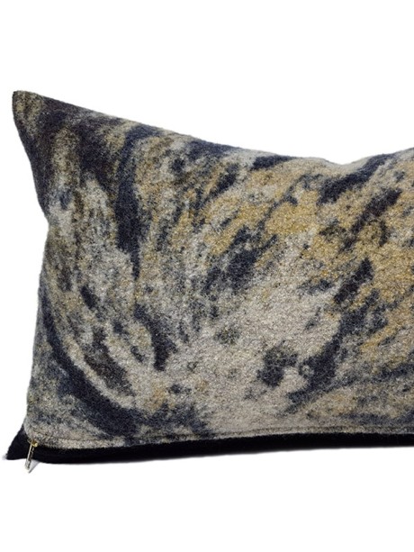 Aritzia Boiled Wool Lumbar Pillow Gold Feature
