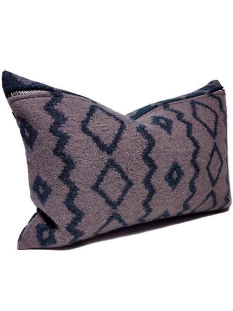 Aritzia Boiled Wool Lumbar Pillow Side