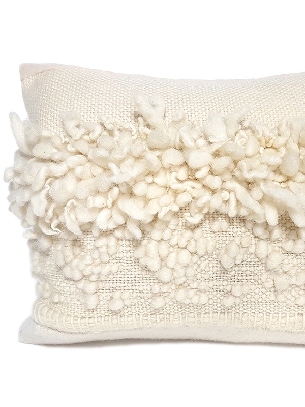 macrame lumbar pillow